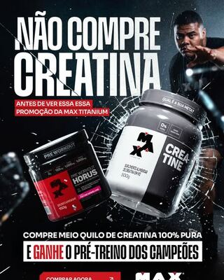 Anúncio da Max Titanium