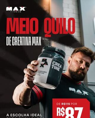 Anúncio da Max Titanium