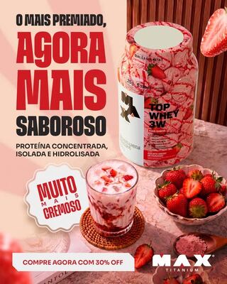 Anúncio da Max Titanium